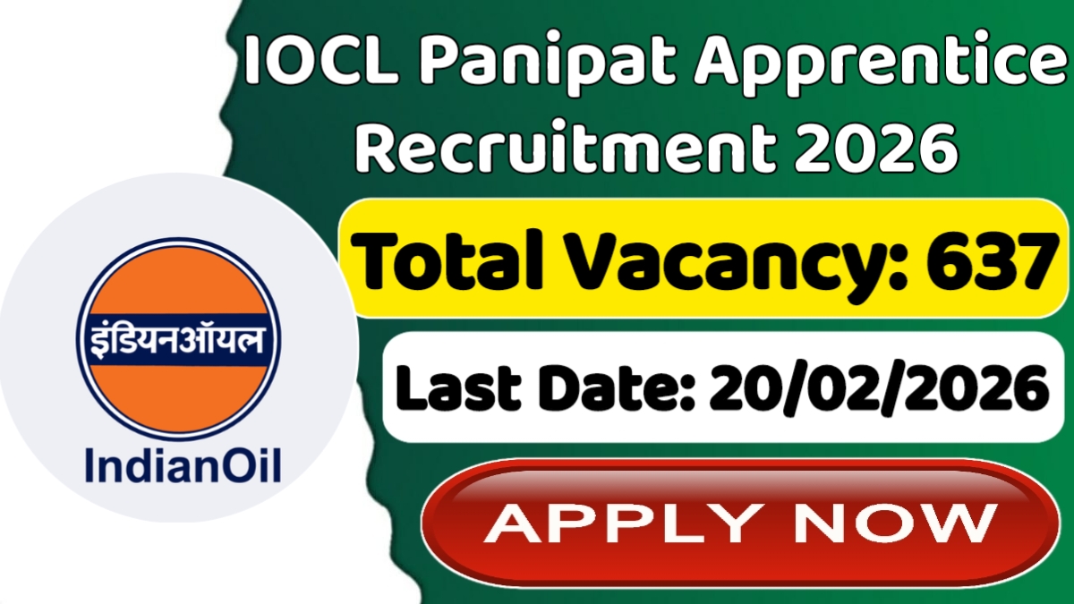 IOCL Panipat Apprentice Recruitment 2026